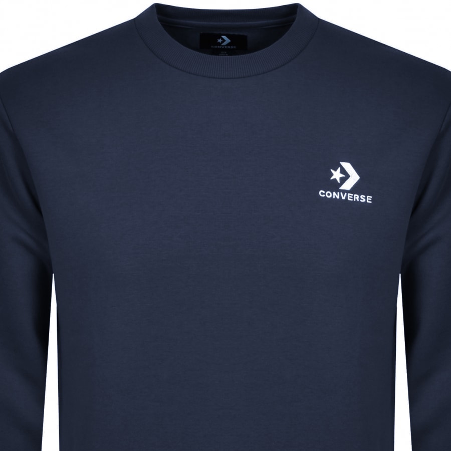 Alternative Image for ProductConverse Star Chevron Logo Sweatshirt Navy2